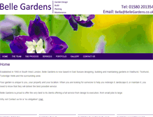 Tablet Screenshot of bellegardens.co.uk